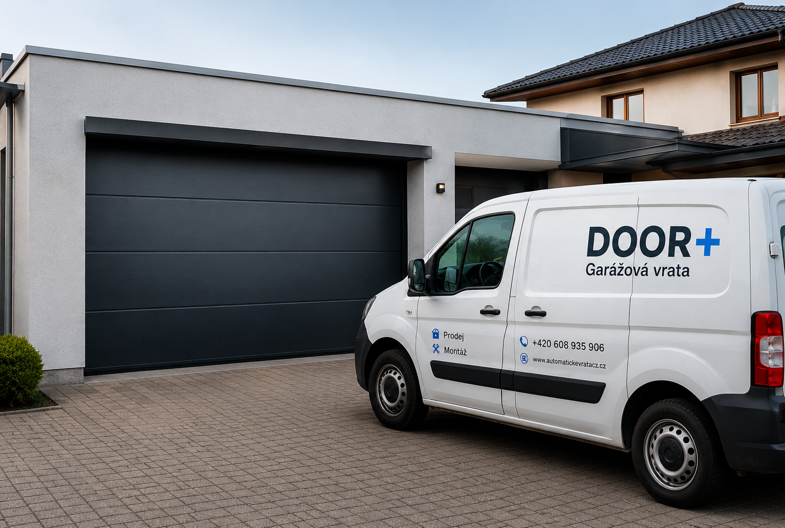 DOOR+ garážová vrata a servisní vůz